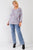 Plus Lavender Tie-dye Acid Wash Print Round Neck Long Sleeve Drop Shoulder Relaxed Sweatshirt Top