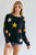 Star Printed Round Neck Sweater