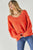 Solid V Neck Loose Sweater