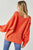 Solid V Neck Loose Sweater