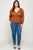 Plus Size Textured Waffle Sweater Knit Top