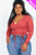 Plus Size Shirred Cropped Top