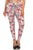 Plus Size Heart Print, Full Length Leggings In A Slim Fitting Style With A Banded High Waist