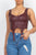 D-ring Sweetheart Bustier Leather Top