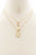 Double Coin Toggle Clasp Layered Necklace