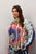 Plus Ivory Animal Multi Color Print Hooded Long Sleeve Top & Pants Set