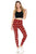 5-inch Long Yoga Style Banded Lined Tie Dye Printed Knit Legging With High Waist