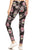 5-inch Long Yoga Style Banded Lined Skull Printed Knit Legging With High Waist