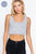 Sleeveless Scoop Neck Back Lace-up Detail Seamless Rib Knit Top