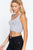 Sleeveless Scoop Neck Back Lace-up Detail Seamless Rib Knit Top