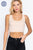 Sleeveless Scoop Neck Back Lace-up Detail Seamless Rib Knit Top