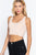 Sleeveless Scoop Neck Back Lace-up Detail Seamless Rib Knit Top