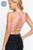 Sleeveless Scoop Neck Back Lace-up Detail Seamless Rib Knit Top