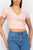 Short-sleeve V-neck Crop Top