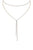 Rhinestone Simple Lariat Layer Necklace