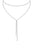 Rhinestone Simple Lariat Layer Necklace