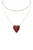 Rhinestone Heart Choker And Necklace Set