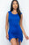 Sleeveless Shoulder Pad Drawstring Ruched Mini Dress