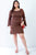 Plus Bell Long Sleeve Mini Dress