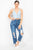 Denim Halter Neck Seamed Crop Top