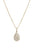 Cubic Zirconia Baguette Teardrop Necklace