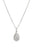 Cubic Zirconia Baguette Teardrop Necklace