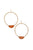 Half Circle Beaded Round Earring