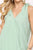 Solid Textured And Sleeveless Surplice Top With Shoulder Tie