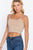 Round Neck W/removable Bra Cup Cotton Spandex Bra Top