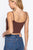 Round Neck W/removable Bra Cup Cotton Spandex Bra Top