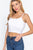 Round Neck W/removable Bra Cup Cotton Spandex Bra Top