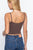 Round Neck W/removable Bra Cup Cotton Spandex Bra Top