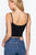 Round Neck W/removable Bra Cup Cotton Spandex Bra Top