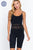 Round Neck Pointelle Detail Seamless Rib Romper