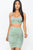 Ruched Crop Top And Skirt Sets