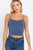 Elastic Strap Two Ply Dty Brushed Knit Cami Top