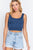 Scoop Neck 2 Ply Crop Tank Top