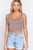 Scoop Neck 2 Ply Crop Tank Top