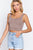 Scoop Neck 2 Ply Crop Tank Top