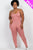 Plus Size Solid Bodycon Cami Jumpsuit