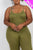 Plus Size Solid Bodycon Cami Jumpsuit