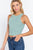 Halter Neck Rib Crop Tank Top