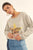 Vintage-style, Multicolor Star French Terry Knit Graphic Sweatshirt