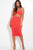 Solid Ruched Spaghetti Strap Tank Top And Midi Skirt Two Piece Set