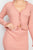 Ruffle Trim Buttoned Sweater Cardigan