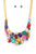 Teardrop Rectangle Shape Rhinestone Statement Necklace