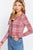 Long Sleeve V-neck Fitted Button Down Plaid Sweater Cardigan