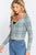 Long Sleeve V-neck Fitted Button Down Plaid Sweater Cardigan