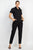 Collared Button-front Jumpsuit