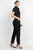 Collared Button-front Jumpsuit